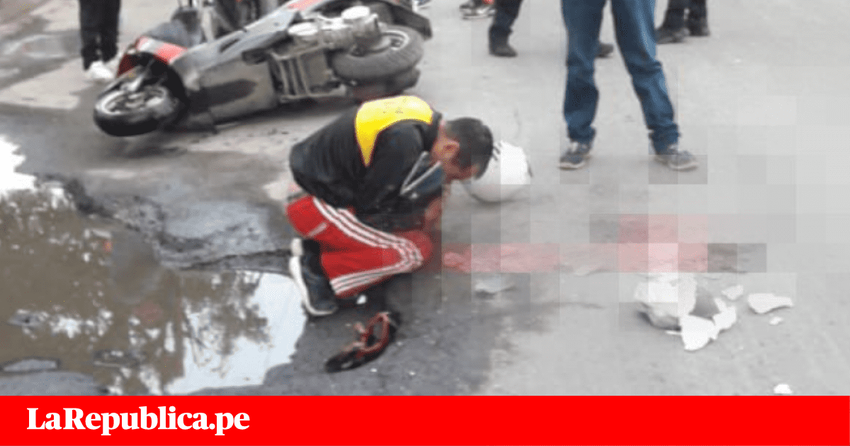 Niño murió arrollado por un camión tras caer de una moto