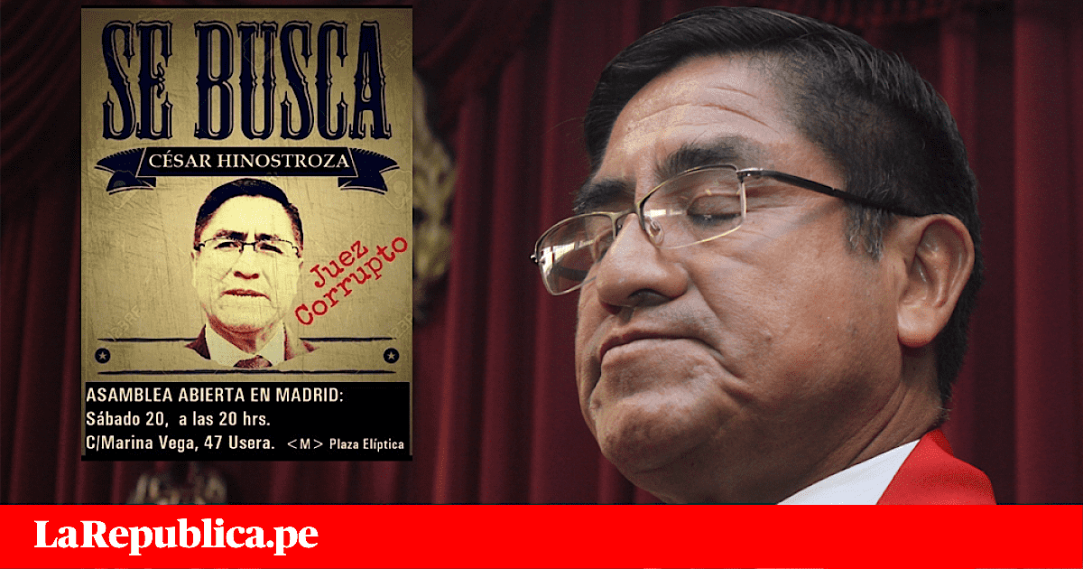 Peruanos en Madrid se organizan para impedir asilo de César Hinostroza