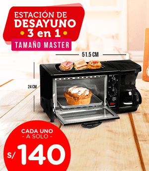 Estación de desayuno 3 en 1 - Tamaño Máster