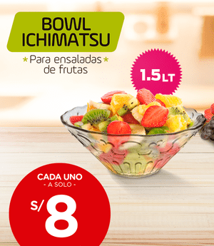 Bowl para ensaladas de frutas