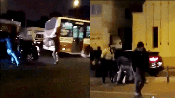 Surquillo: difunden impactante video de balacera en la Av. Angamos. Foto: Captura.