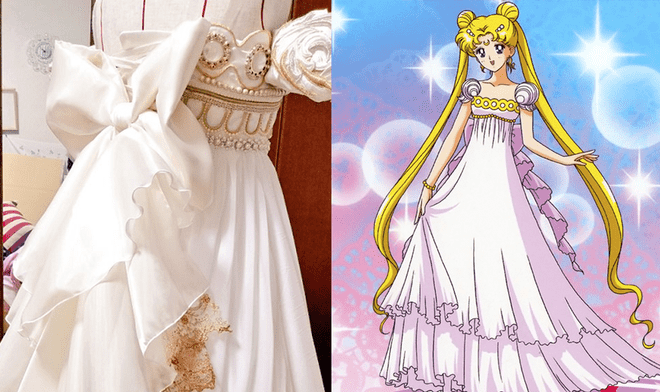 twitter: creó vestido de novia inspirado en sailor moon y resultado