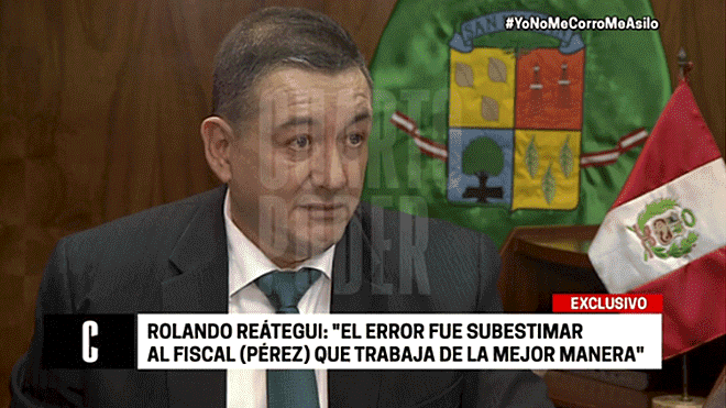 Reátegui: Fuerza Popular subestimó al fiscal José Domingo Pérez