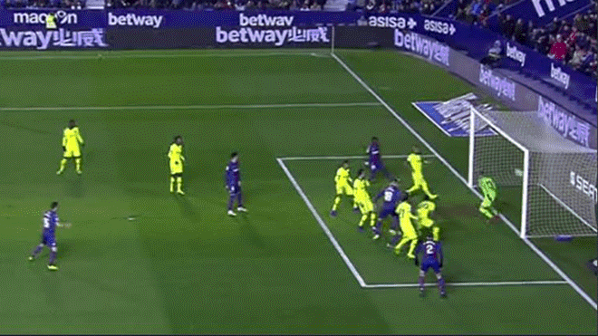 Barcelona vs Levante: Erick Cabaco madruga a los 'azulgranas' con golazo de cabeza