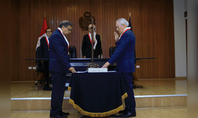 Juramentó nuevo presidente de Fiscalía Suprema del Fuero Militar Policial