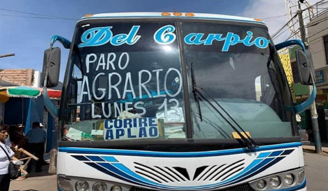 Paro agrario nacional: ¿Cuáles son las demandas de los agricultores peruanos?